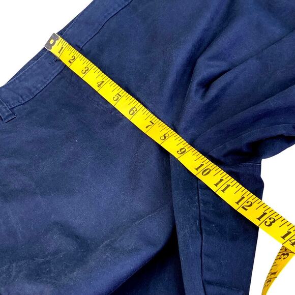 Liz Claiborne Crop Capri Straight Stretchy Chino Pants Mid Rise Size 6 Navy Blue - Picture 9 of 11